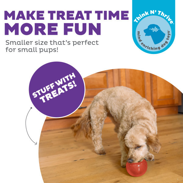 Orbee-Tuff Lil' Snoop Interactive Treat Dispensing Dog Toy Red