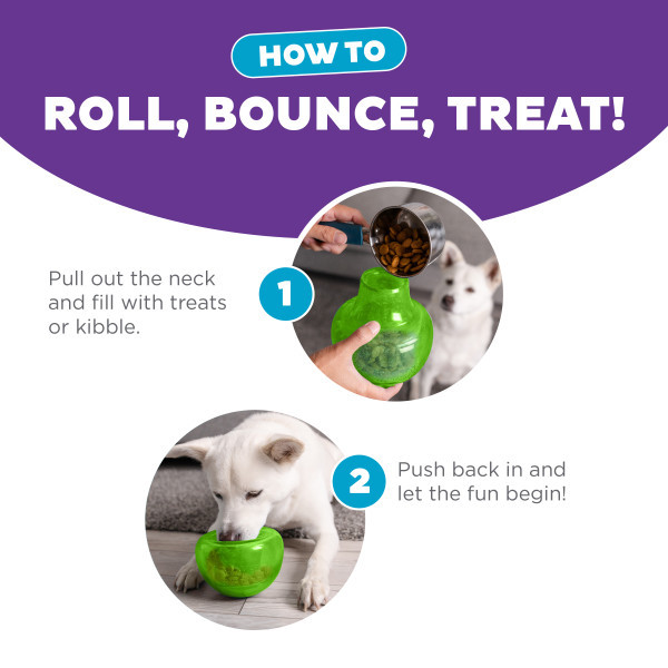 Orbee-Tuff Snoop Interactive Treat Dispensing Dog Toy Green