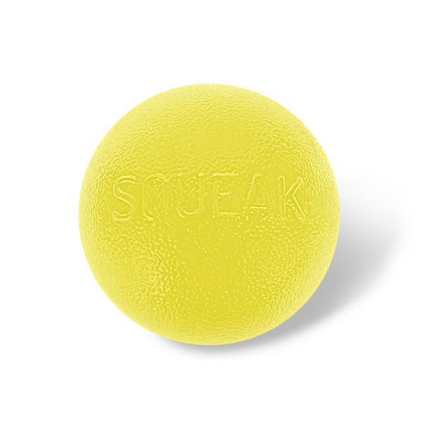 Orbee-Tuff Squeak Ball Dog Toy Yellow