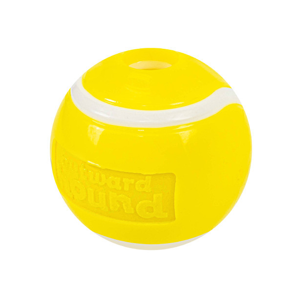 Orbee-Tuff Tennis Ball Treat-Dispensing Dog Chew Toy Yellow