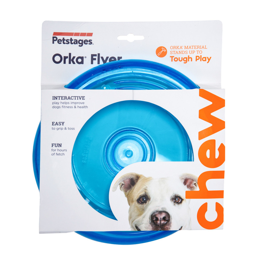 Orka Flyer Flying Disc Dog Toy Royal Blue