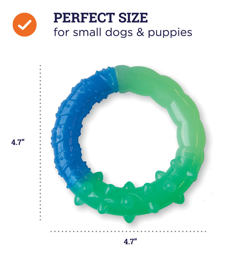 Orka Grow-With-Me-Ring Dog Chew Toy Multi