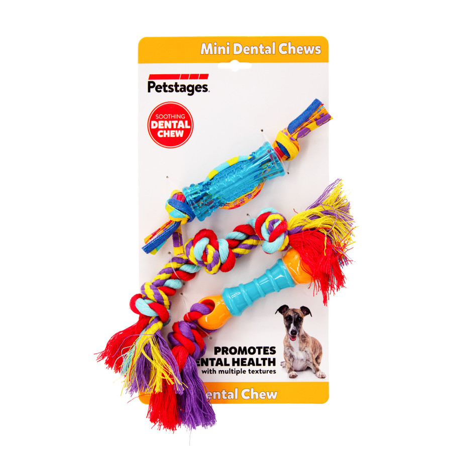 Orka Mini Dental Dog Chew Toys - 3 Pack Multi Mini