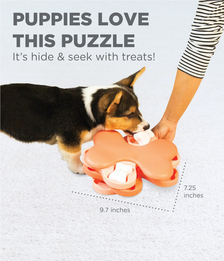 Puppy Tornado Interactive Treat Puzzle Dog Toy Pink