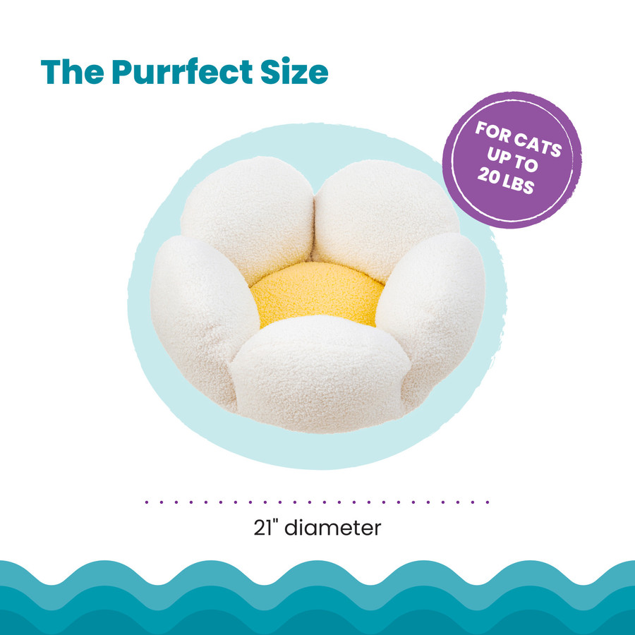 Purrfect Petals Cat Bed