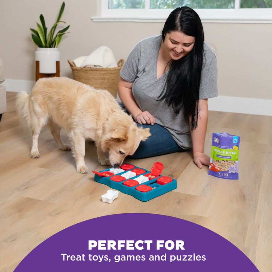 Puzzle Bitez Training Treats For Dogs Apple Bacon Flavor