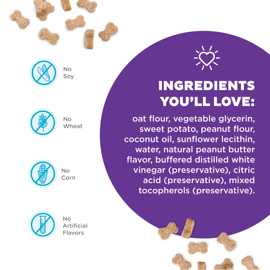 Puzzle Bitez Training Treats For Dogs Peanut Butter Flavor