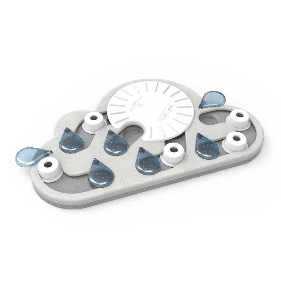 Rainy Day Puzzle & Play Cat Game White