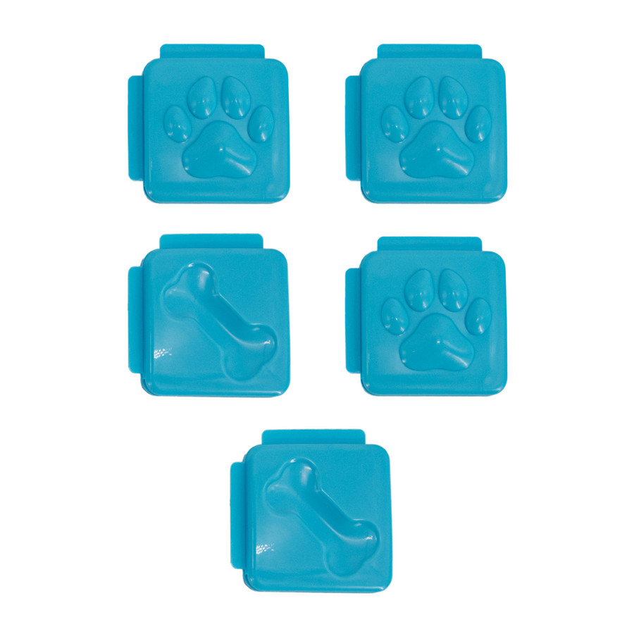 Replacement Tiles for Dog Puzzles - 5 Pack Blue