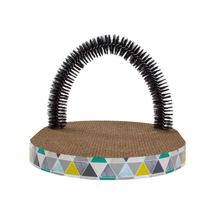 Scratch & Groom Cat Scratch Pad Tan