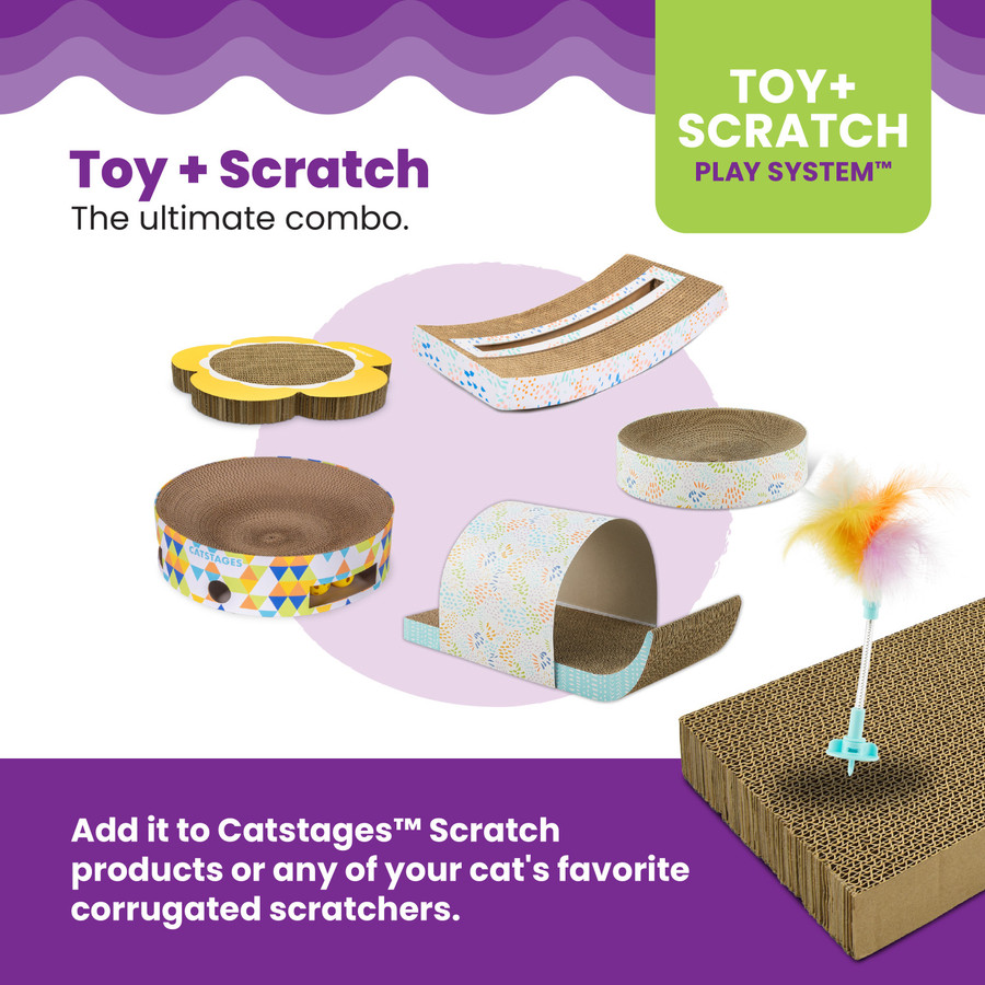 Scratch N Hunt Spring Toy Blue