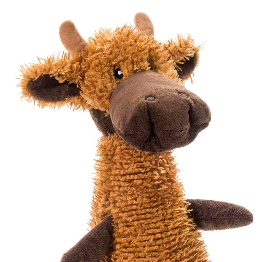 Scruffles Plush Dog Toy Moose
