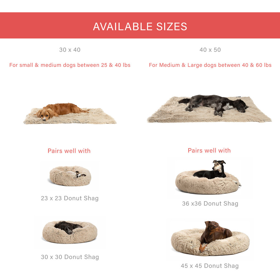 Shag Pet Throw Blanket 30x40