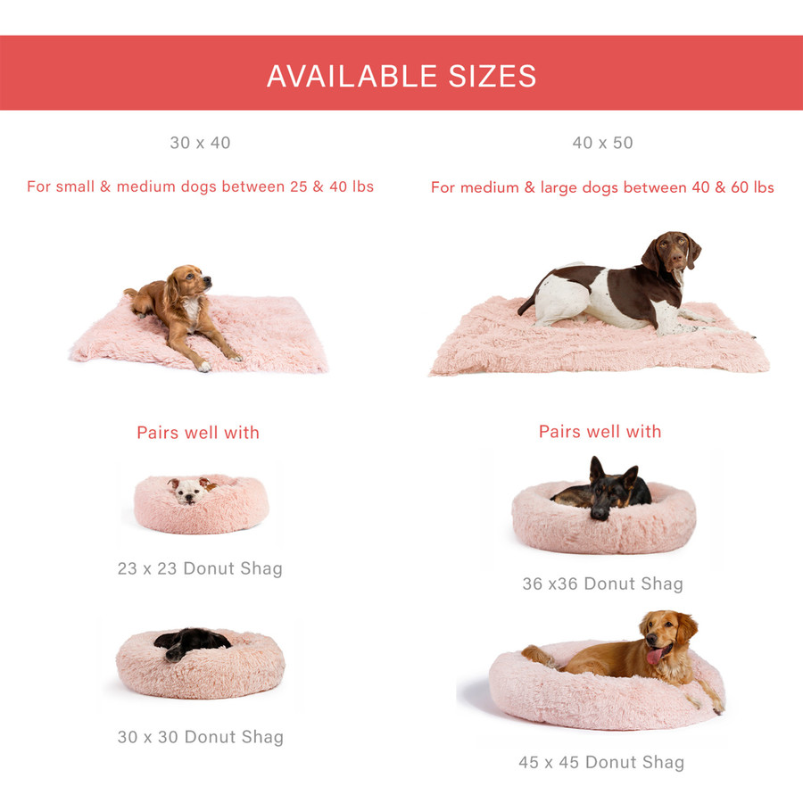 Shag Pet Throw Blanket 40x50