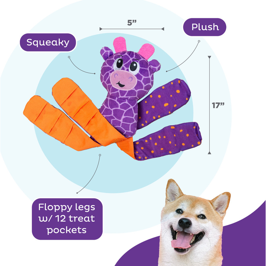 Silly Legz Interactive Plush Dog Puzzle Purple