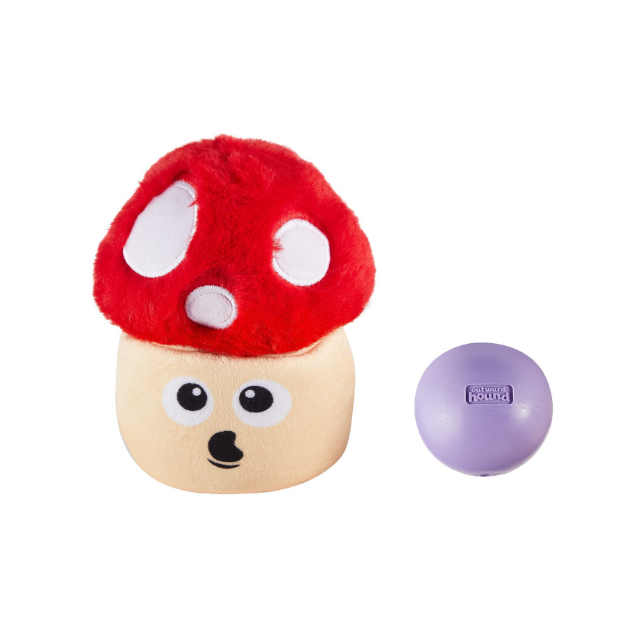 Snack Palz Interactive Plush Dog Puzzle with Treat Ball Multi