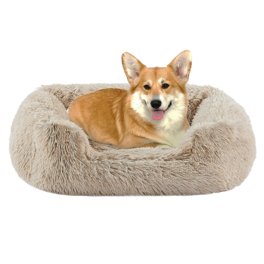 Soothe & Snooze Lounge Shag Dog Bed