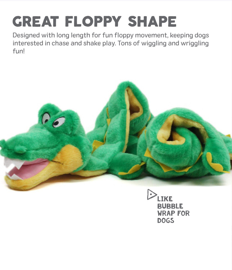 Squeaker Matz Plush Toy Gator