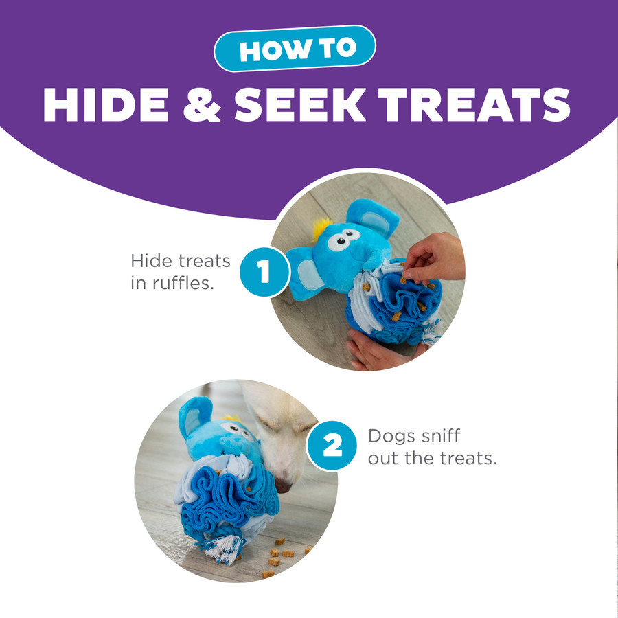 Stuff N' Snuffle Elephant Blue