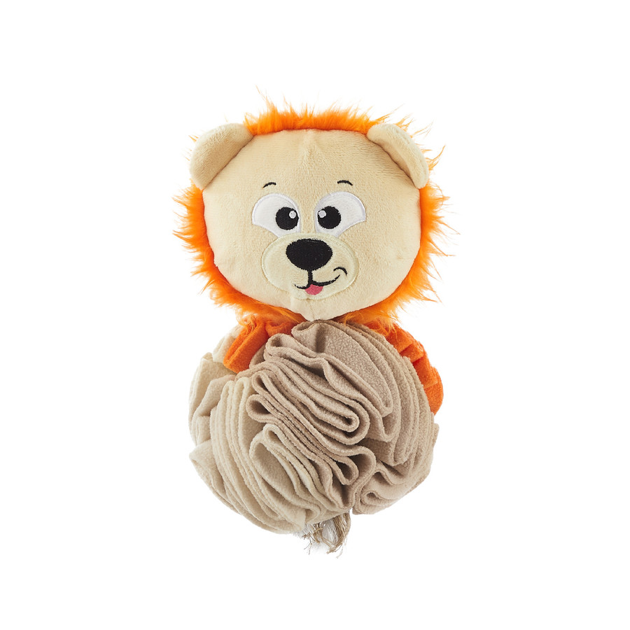 Stuff N' Snuffle Interactive Plush Dog Puzzle and Snuffle Ball for Dogs Multi