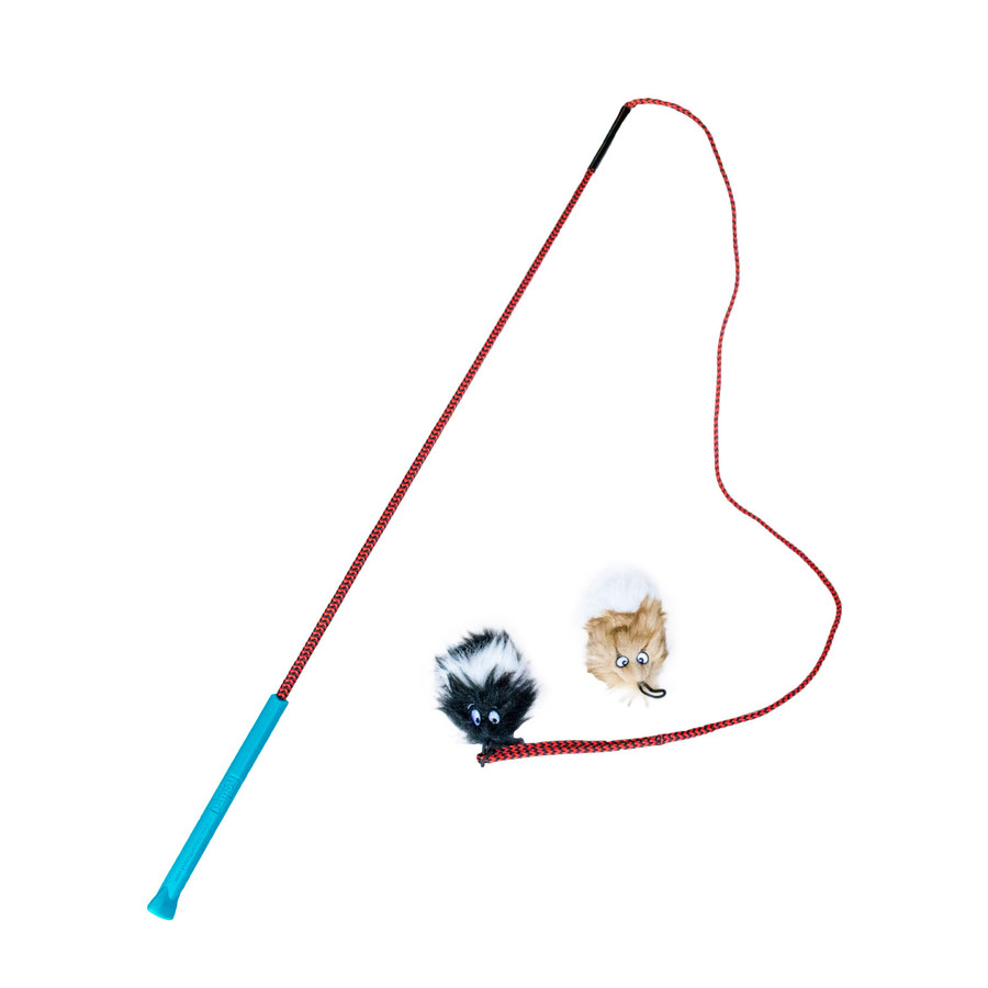 Tail Teaser Dog Wand Lure Toy