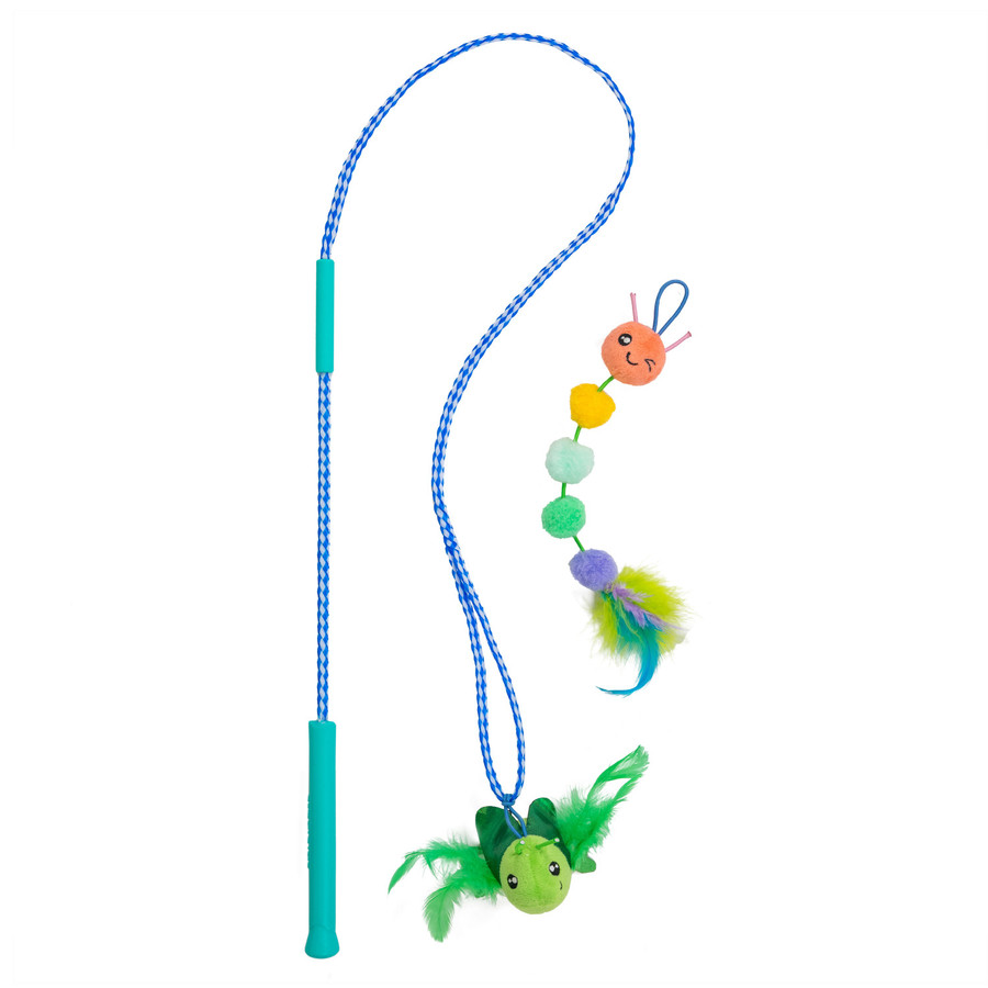 Tail Teaser Ground Prey Interactive Cat Wand