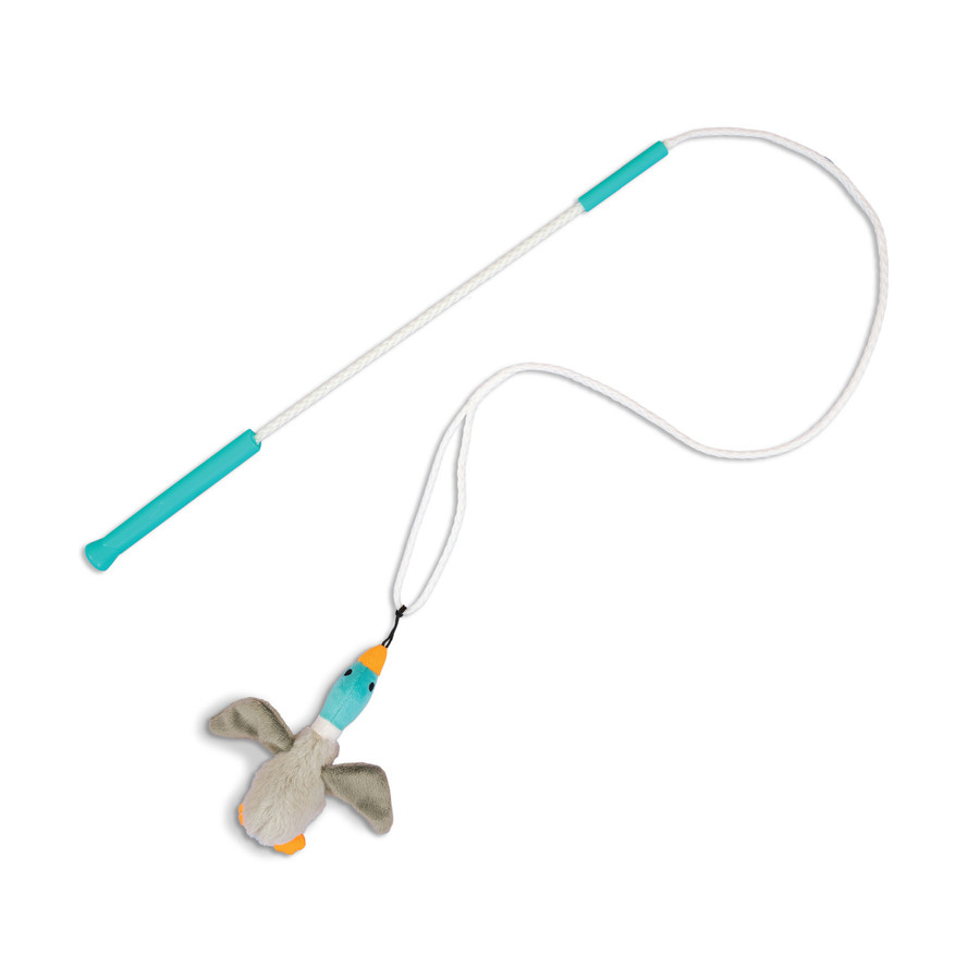 Tail Teaser Interactive Dog Wand Toy Multi