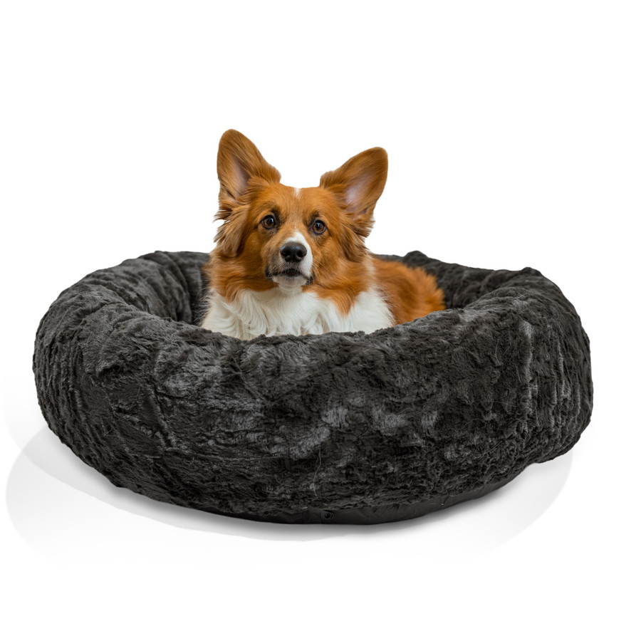 The Original Calming Lux Donut Dog Bed Mink 30X30