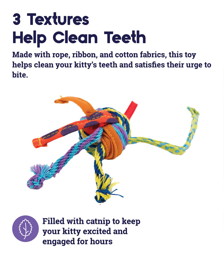 Tons Of Tails Dental Cat Toy Multi