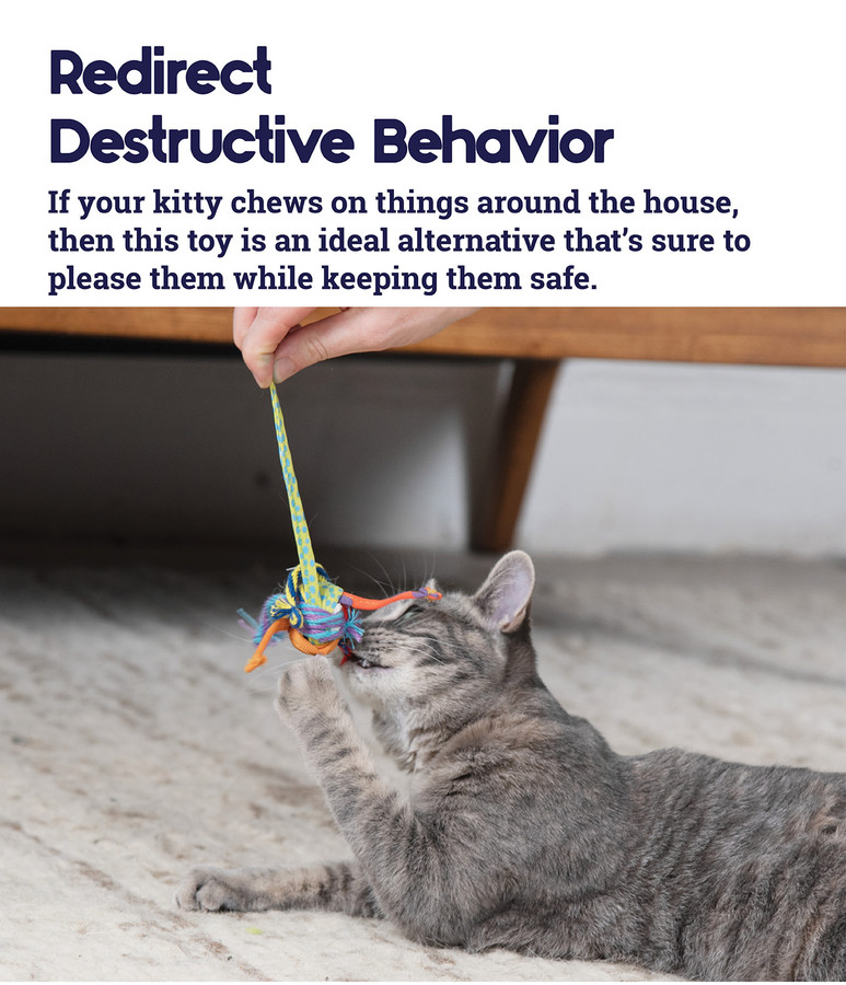 Tons Of Tails Dental Cat Toy Multi