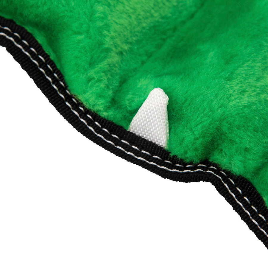 Tough Seamz Gator Plush Dog Toy Green XL