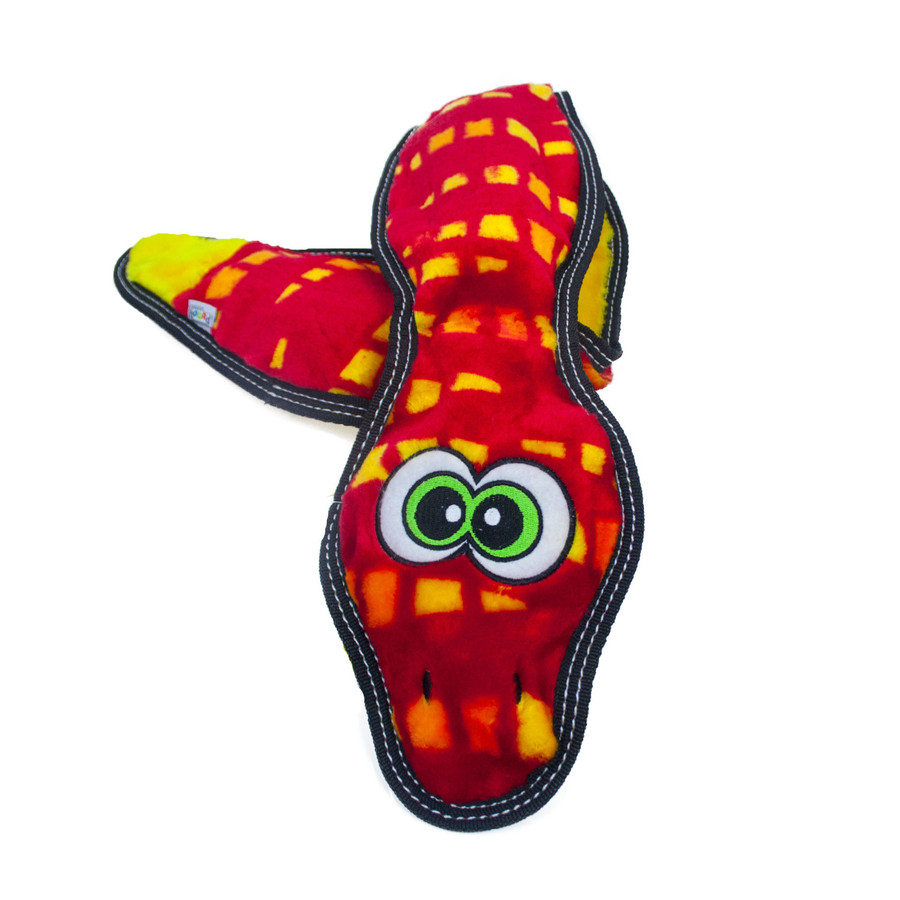 Tough Seamz Plush Dog Toy Snake
