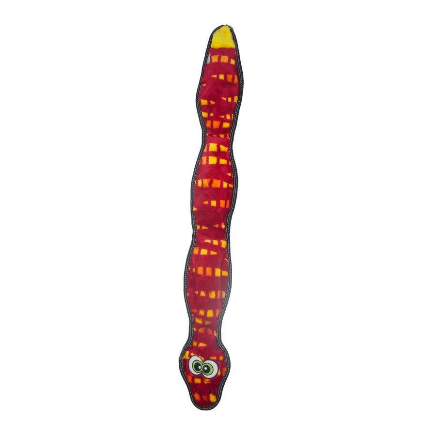 Tough Seamz Plush Dog Toy Snake