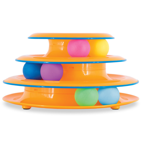 Tower of Tracks Cat Toy Multi