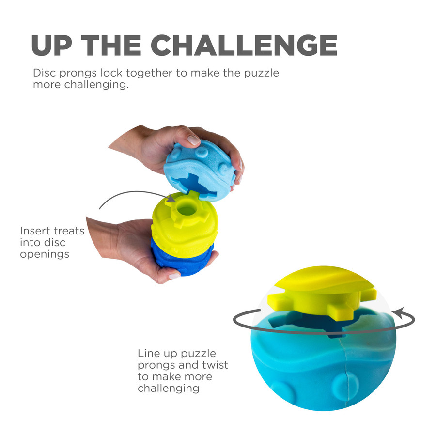 Treat Locking Discs Dog Treat Dispenser Multi