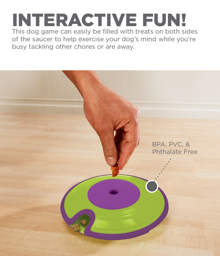 Treat Maze Interactive Puzzle Dog Toy Green