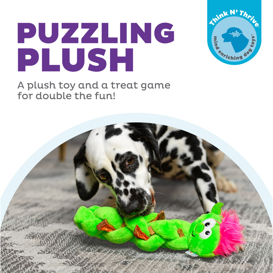 Twistiez Interactive Plush Dog Puzzle Green Small