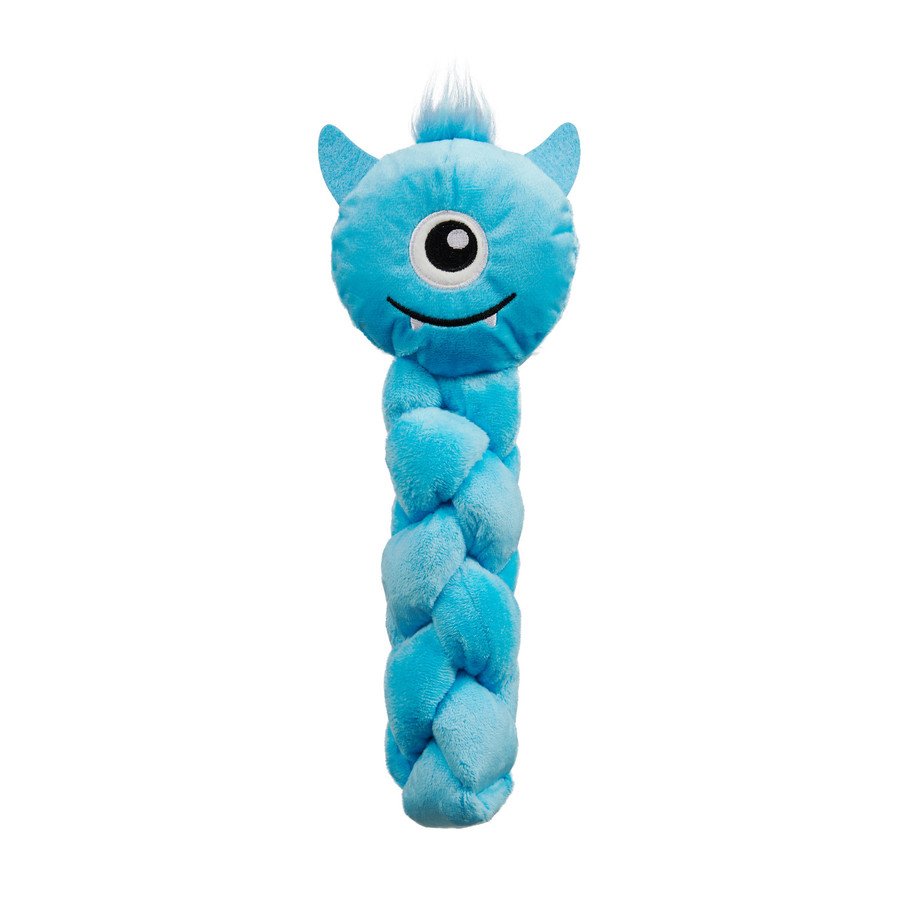 Twistiez Monster Plush Dog Treat Puzzle Blue