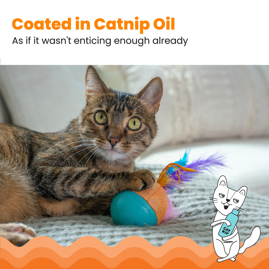 Whack N’ Wobble Ball Interactive Cat Toy Multi