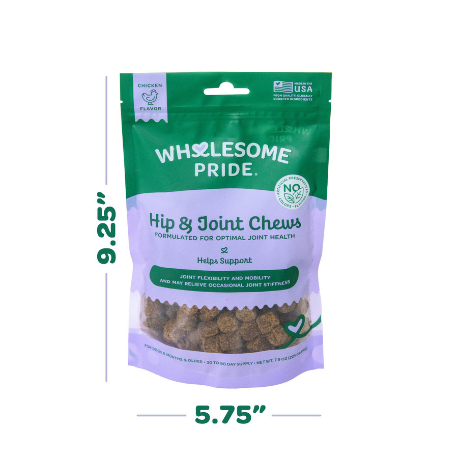 Wholesome Pride Hip And Joint Chews 7.9 Oz