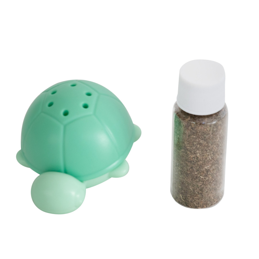 Wobble Turtle Catnip Diffuser Cat Toy Green