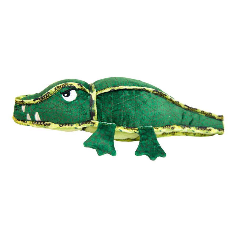 Xtreme Seamz Alligator Dog Toy Green Medium