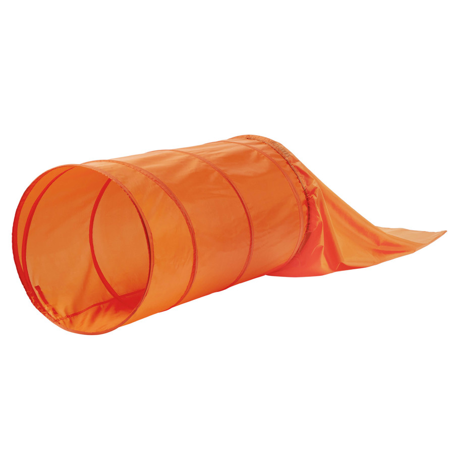 Zip & Zoom Closed Dog Agility Tunnel Orange