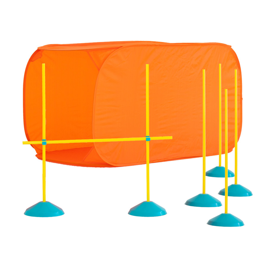 Zip & Zoom Indoor Dog Agility Training Kit For Dogs Multi
